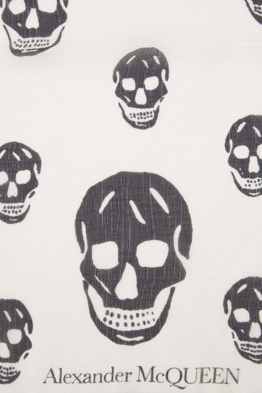 Printed silk foulard ALEXANDER MCQUEEN (5577173052Q)