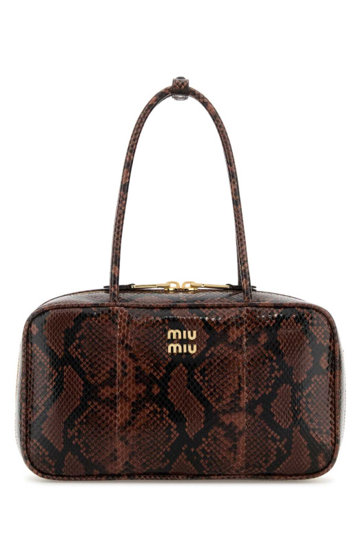 Printed leather Beau shoulder bag MIU MIU (5BB172VOLO2BN6)