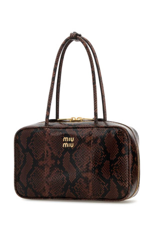 Printed leather Beau shoulder bag MIU MIU (5BB172VOLO2BN6)