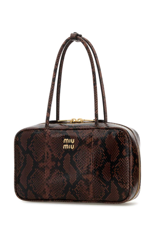 Printed leather Beau shoulder bag MIU MIU (5BB172VOLO2BN6)