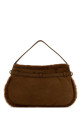 Brown shearling shoulder bag MIU MIU (5BC181VOOS2IDK)