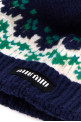 Embroidered wool beanie hat MIU MIU (5HC48918SI)