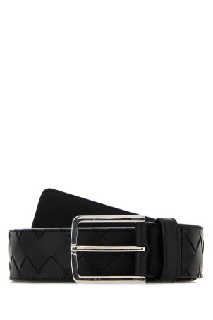 Black leather belt BOTTEGA VENETA (609182V4KF1)