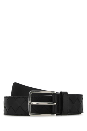 Black leather belt BOTTEGA VENETA (609182VCPQ3)