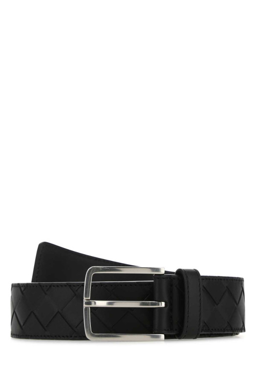 Black leather belt BOTTEGA VENETA (609182VCPQ3)
