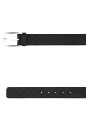 Black leather belt BOTTEGA VENETA (609182VCPQ3)