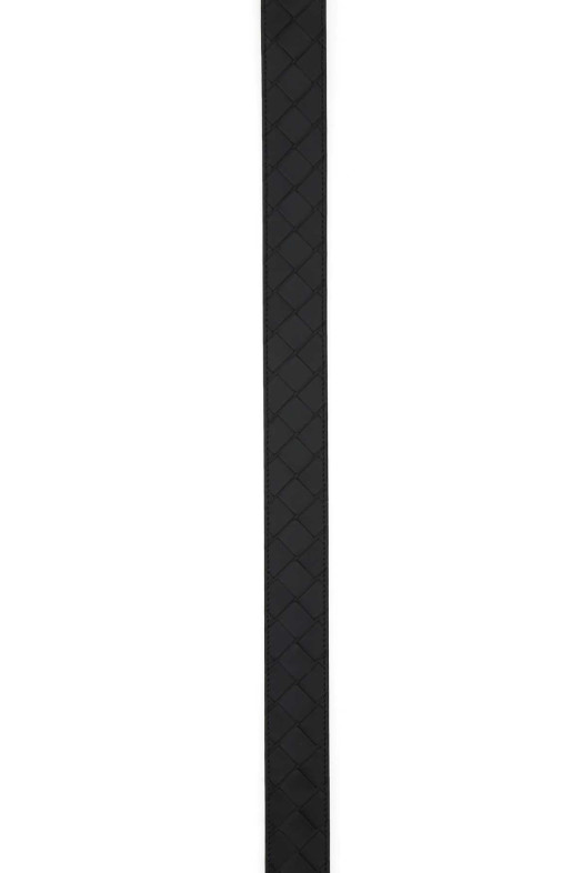 Black leather belt BOTTEGA VENETA (609182VCPQ3)