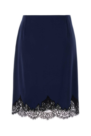 Blue satin skirt STELLA McCARTNEY (6300403FU302)