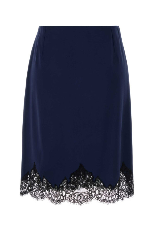 Blue satin skirt STELLA McCARTNEY (6300403FU302)