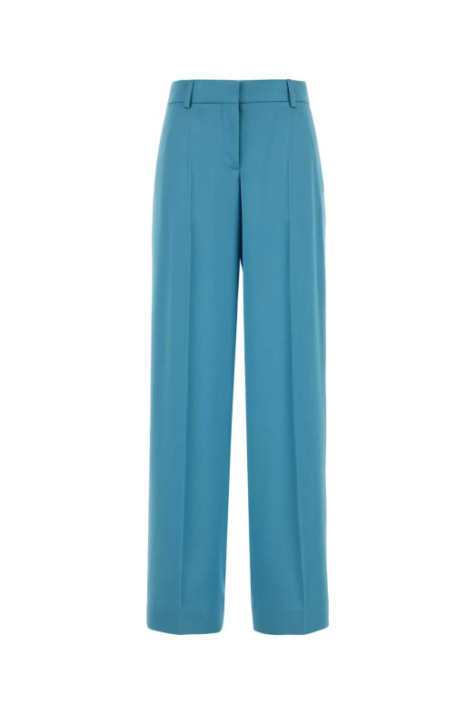Light-blue satin wide-leg pant STELLA McCARTNEY (6403023FU302)