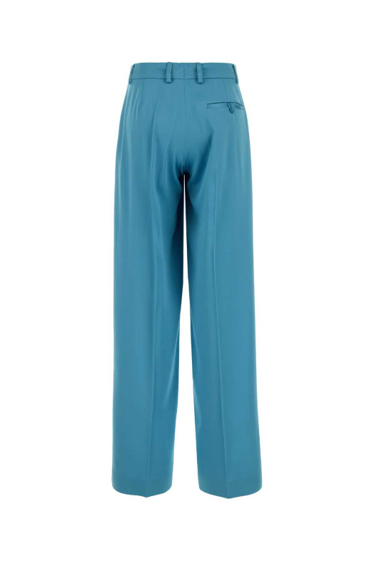Light-blue satin wide-leg pant STELLA McCARTNEY (6403023FU302)