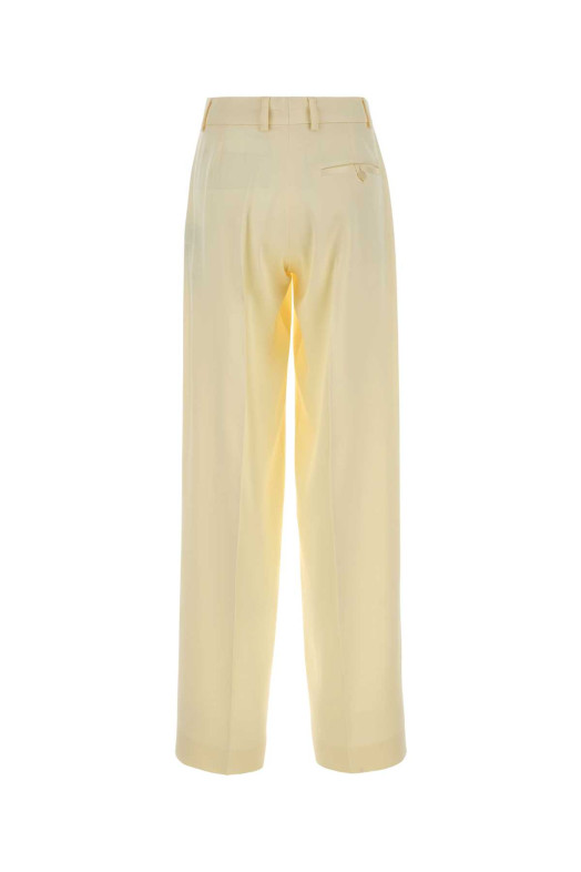 Pastel yellow satin wide-leg pant Pink Black STELLA McCARTNEY (6403023FU302)