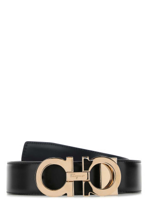 Black leather belt Black SALVATORE FERRAGAMO (67A166725453)