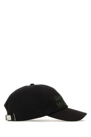 Black cotton baseball cap ALEXANDER MCQUEEN (6886584105Q)