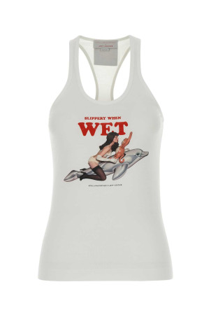 White cotton Stella McCartney x Jeff Koons tank top STELLA McCARTNEY (6J04433SQA31)