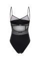 Black tulle swimsuit Black PRADA (70233SOOO14XQ)