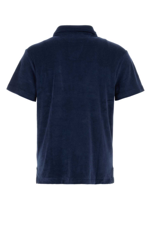 Navy blue terry fabric polo shirt POLO RALPH LAUREN (710A12491)