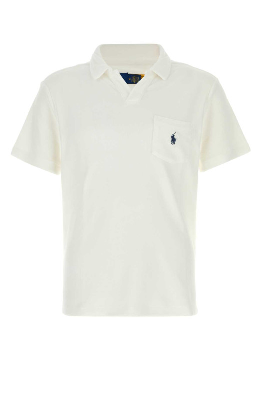 White terry fabric polo shirt POLO RALPH LAUREN (710A12491)
