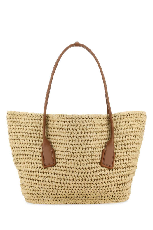 Raffia large Arco shopping bag BOTTEGA VENETA (731169V2P02)