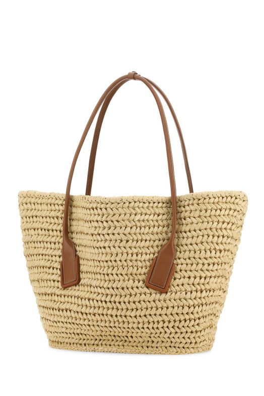 Raffia large Arco shopping bag BOTTEGA VENETA (731169V2P02)