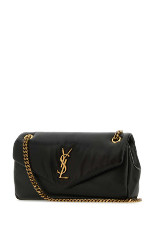Black leather Calipso shoulder bag Black SAINT LAURENT (734153AACQO)