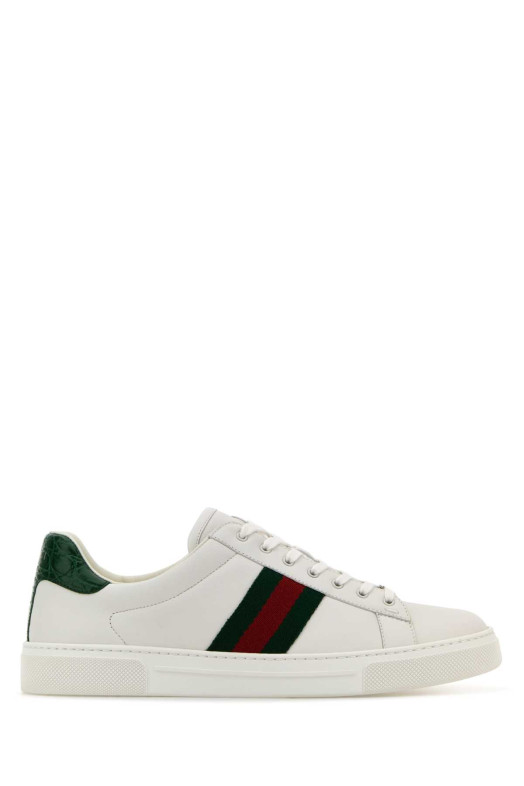 White leather Ace sneakers GUCCI (757943AACAG)