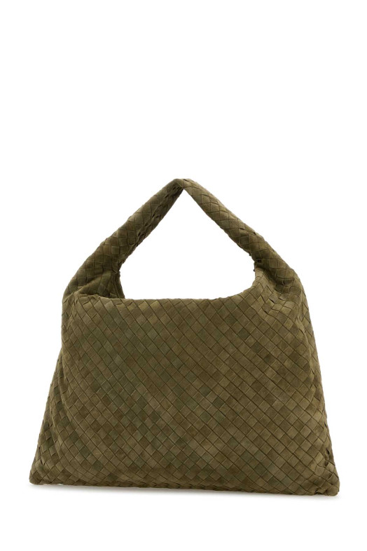 Army green suede Hop shoulder bag BOTTEGA VENETA (763970V1QE3)