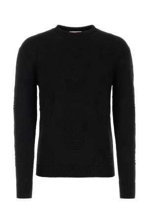 Black cotton sweater Black ALEXANDER MCQUEEN (775862Q1A71)