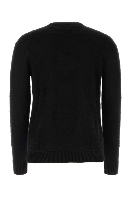 Black cotton sweater Black ALEXANDER MCQUEEN (775862Q1A71)