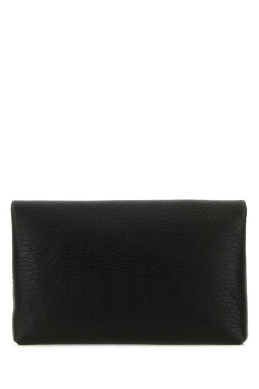 Black leather large Cassandre pouch Black SAINT LAURENT (778181AACIA)