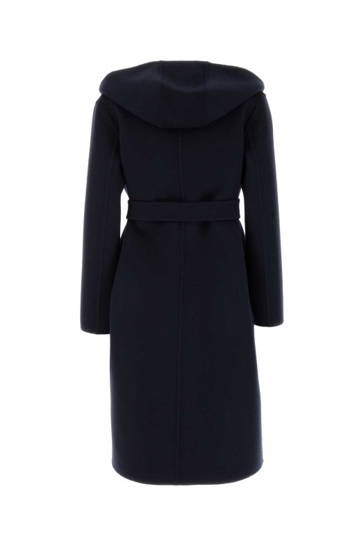 Navy blue wool blend reversible coat GUCCI (793634ZAQW0)