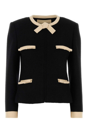Black tweed blazer Black VALENTINO GARAVANI (7B0CEJ9090Y)