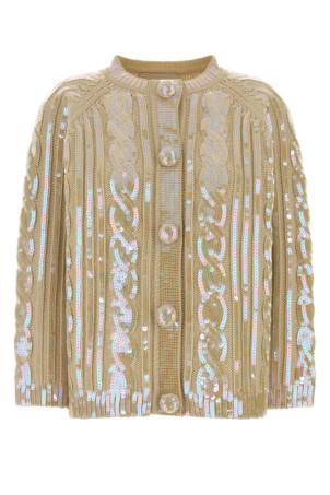 Beige wool cardigan VALENTINO GARAVANI (7B0KA13B9PN)