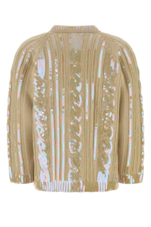 Beige wool cardigan VALENTINO GARAVANI (7B0KA13B9PN)