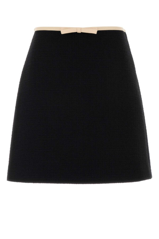 Black tweed mini skirt VALENTINO GARAVANI (7B0RAEB090Y)