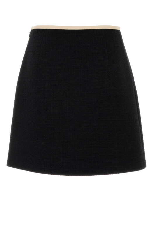 Black tweed mini skirt VALENTINO GARAVANI (7B0RAEB090Y)