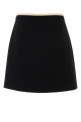 Black tweed mini skirt VALENTINO GARAVANI (7B0RAEB090Y)