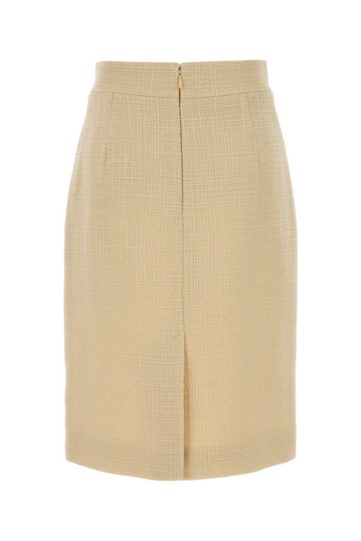 Ivory tweed skirt VALENTINO GARAVANI (7B0RAEB590Y)