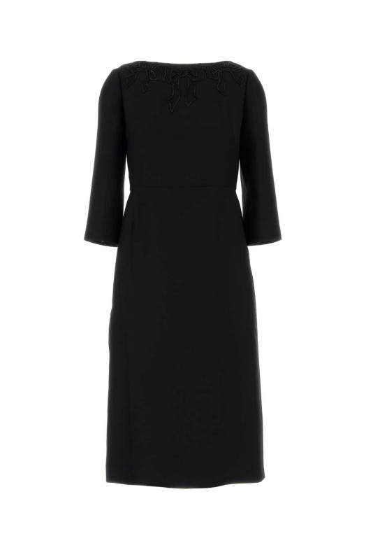 Black wool blend dress Black VALENTINO GARAVANI (7B0VAH651CF)