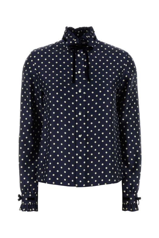 Printed satin shirt VALENTINO GARAVANI (7B3AB7U79ML)