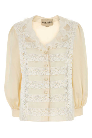 Cream silk shirt VALENTINO GARAVANI (7B3AB7W18M6)