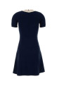 Navy blue knit mini dress VALENTINO GARAVANI (7B3KD13Z9NH)