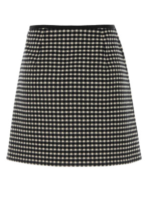 Embroidered flannel mini skirt VALENTINO GARAVANI (7B3RADJ09F1)