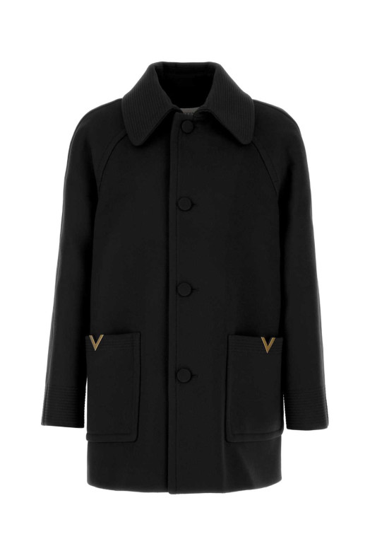 Black wool coat Black VALENTINO GARAVANI (7V0CAK15B4Y)