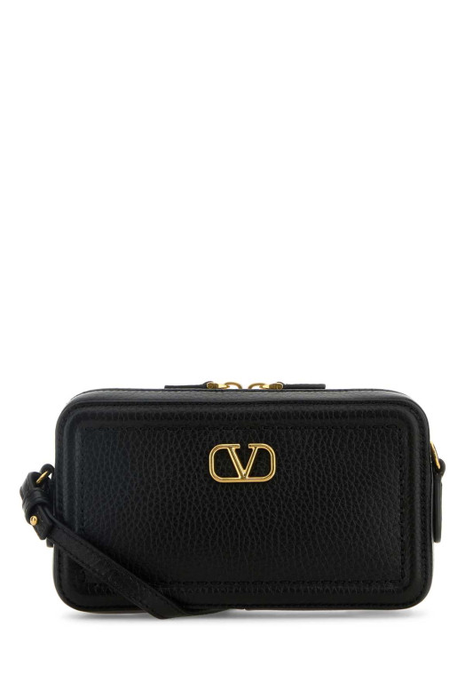 Black leather VLogo crossbody bag Black VALENTINO GARAVANI (7W2P0AI5RZR)