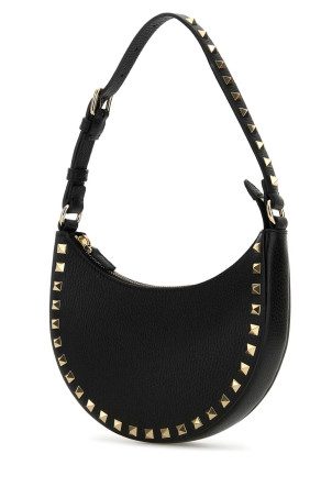 Black leather Rockstud handbag Black VALENTINO GARAVANI (7W2P0AI7VSH)
