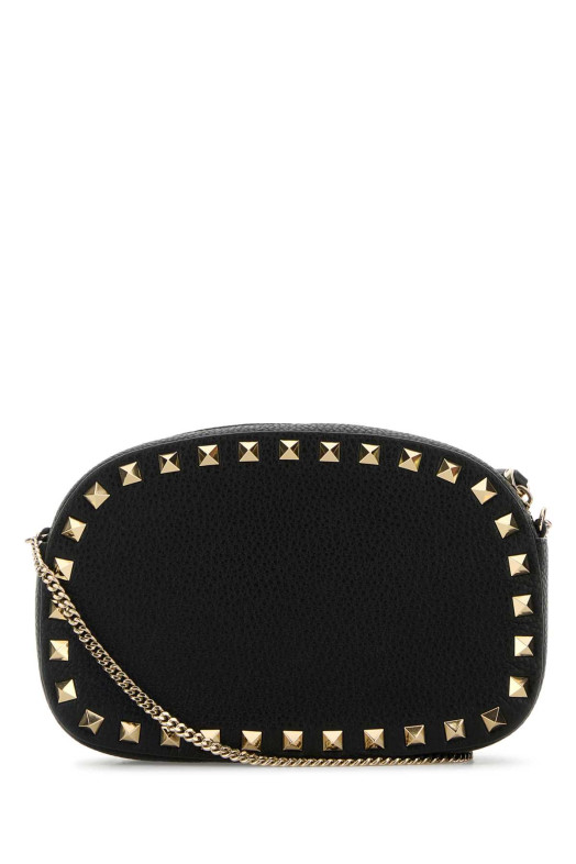Black leather Rockstud crossbody bag Black VALENTINO GARAVANI (7W2P0AR4VSH)