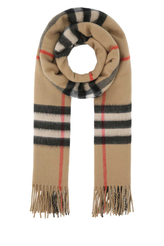 Embroidered cashmere scarf Multicolor BURBERRY (8045332)