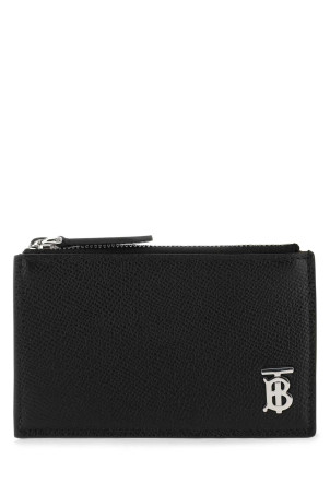 Black leather card holder Black BURBERRY (8062687)