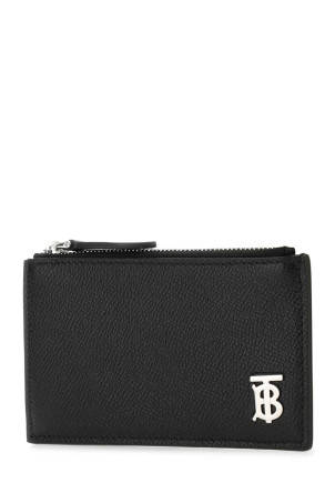 Black leather card holder Black BURBERRY (8062687)